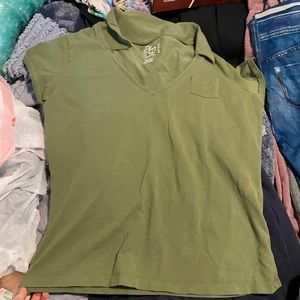 army green short sleeve